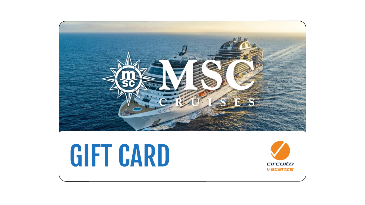Gift Card MSC Crociere